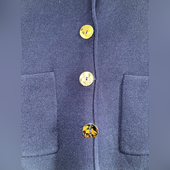 ZARA Gold Button Knitted Vest Top - Picture 4 of 7